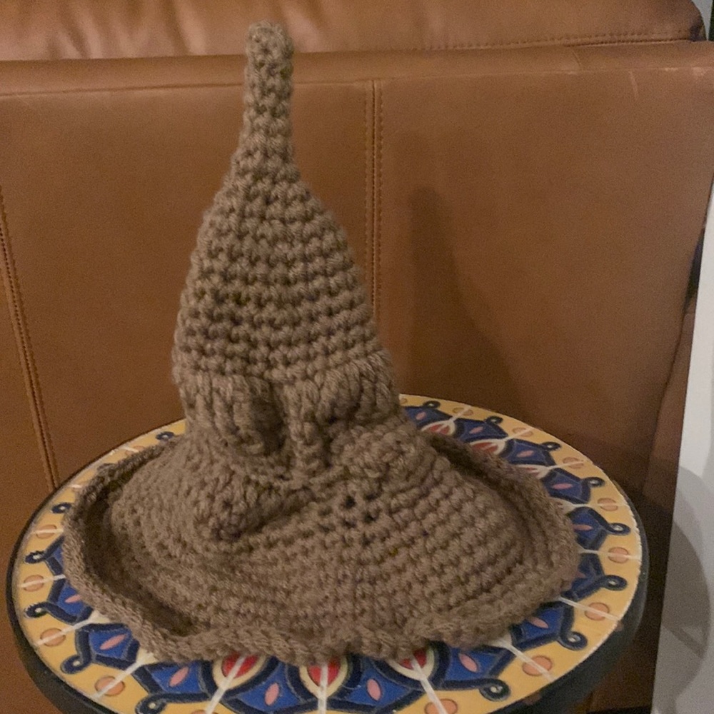 Harry Potter sorting hat hand knitted